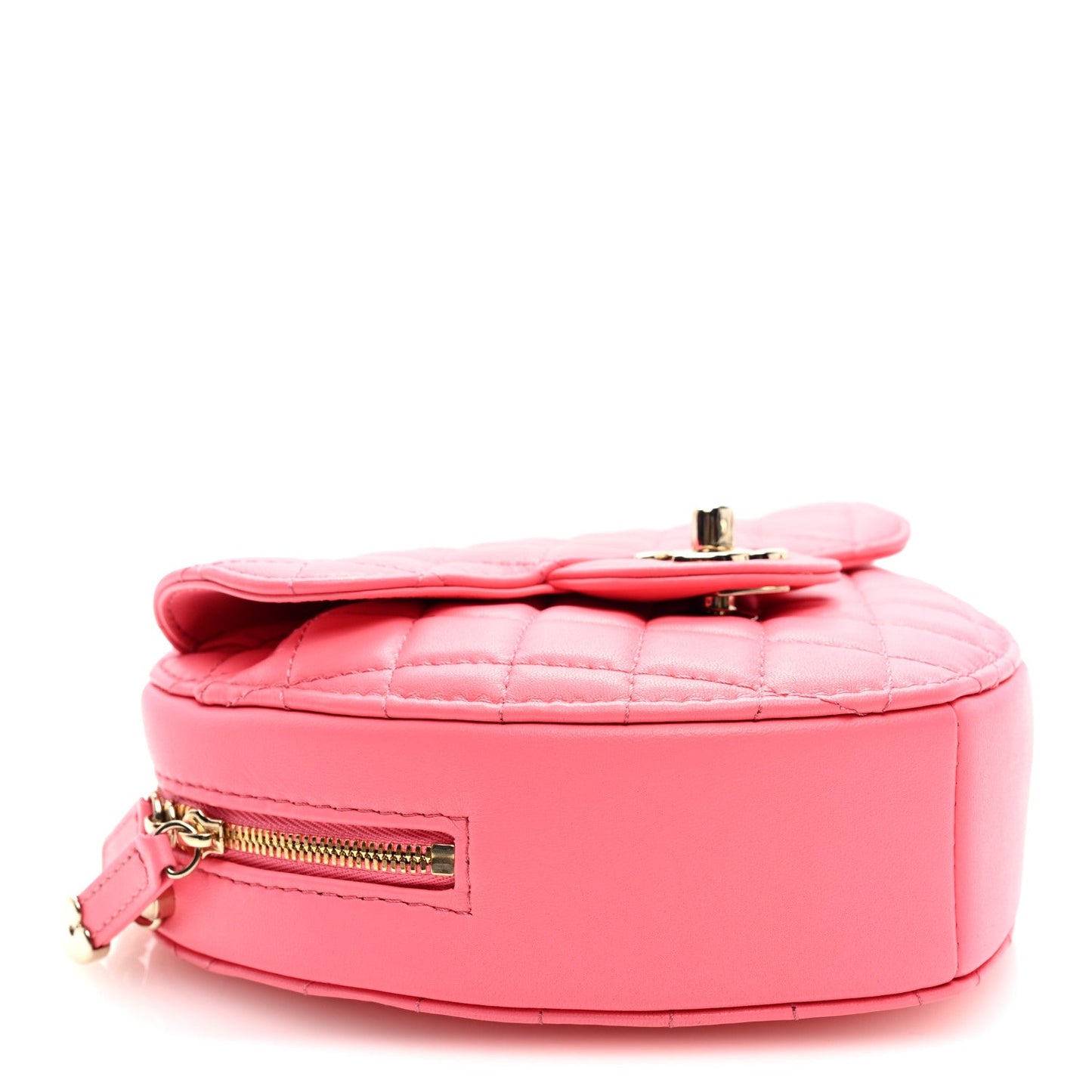 Lambskin Quilted CC In Love Heart Bag Pink