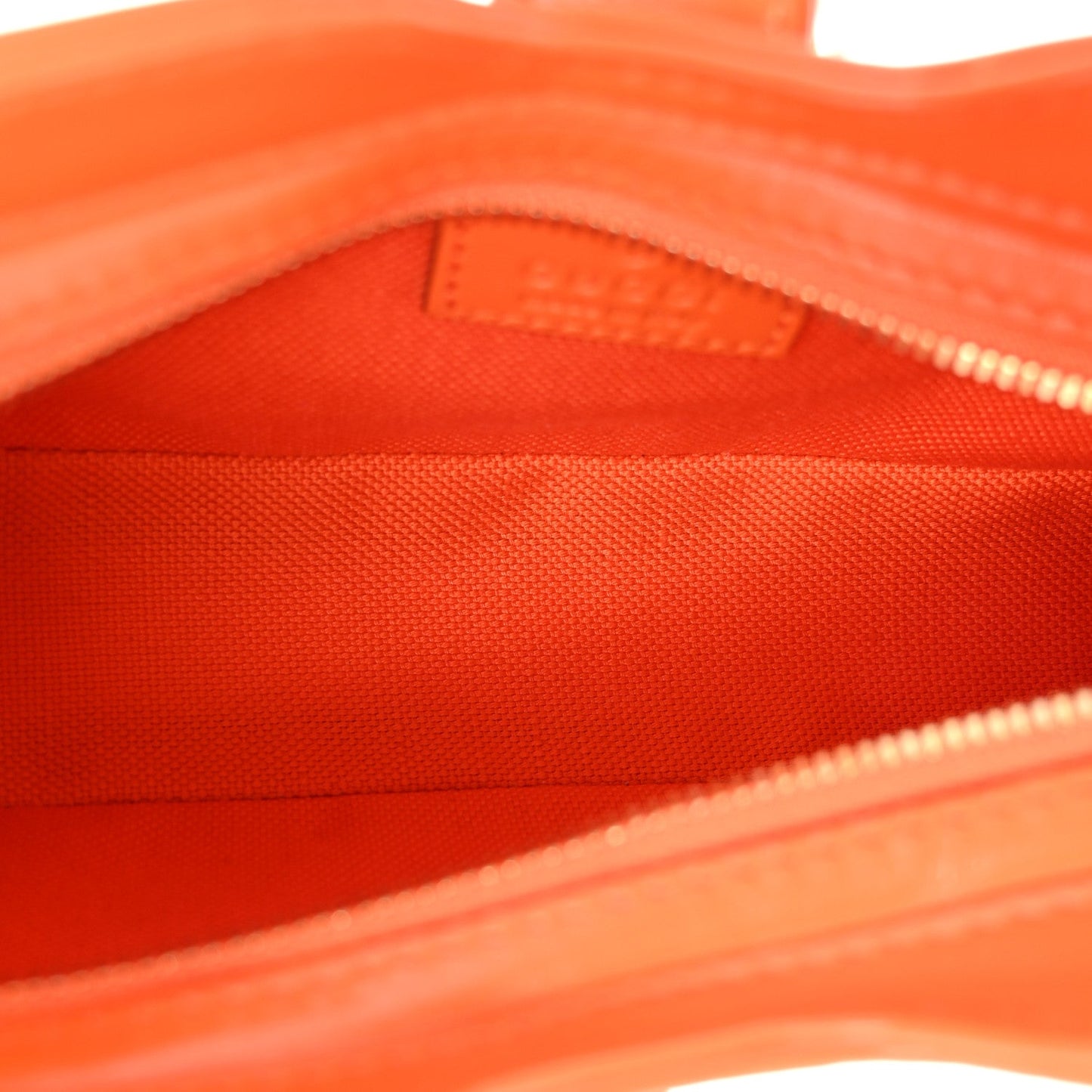 Calfskin Monogram Mini Moon Side Shoulder Bag Orange
