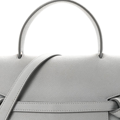 Grained Calfskin Micro Belt Bag Cloud