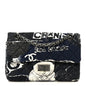 Jersey Quilted Camellia 2.55 Reissue Mini Flap Black White