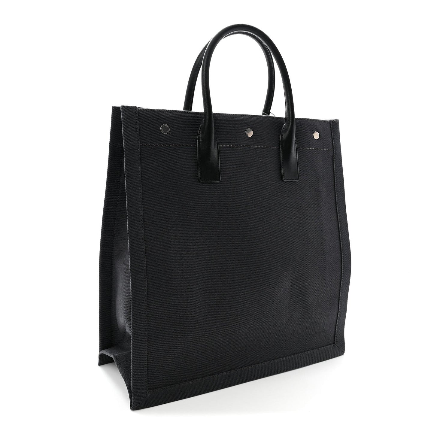 Linen Calfskin Rive Gauche North South Tote Grey