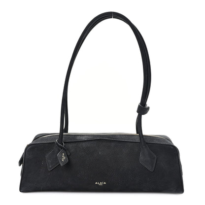 Nubuck Medium Le Teckel Bag Black Anthracite