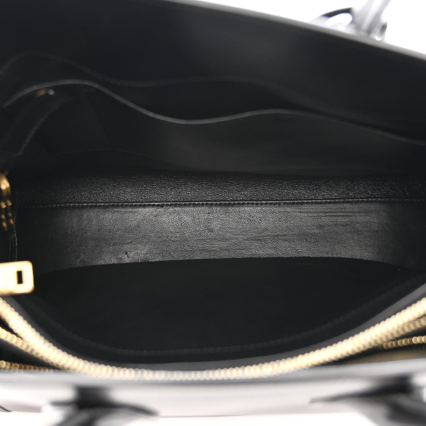 Calfskin Bi-Color Small Sac De Jour Burgundy Black