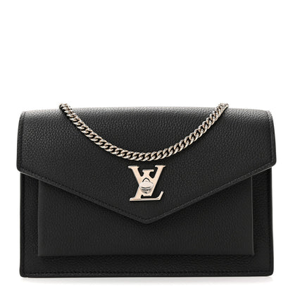Soft Calfskin My Lockme Chain Pochette Black