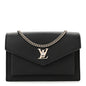 Soft Calfskin My Lockme Chain Pochette Black