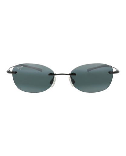 Maui Jim Unisex Round/Oval Black Black Grey Fashion Designer Eyewear