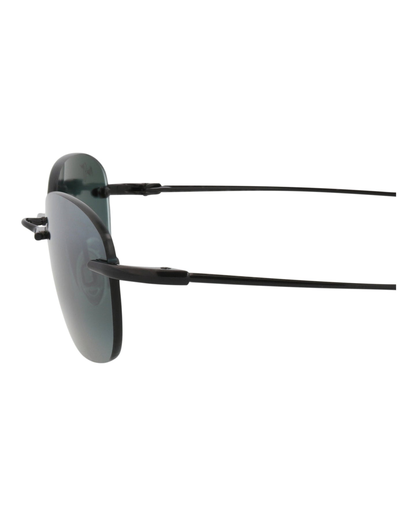 Maui Jim Unisex Round/Oval Black Black Grey Fashion Designer Eyewear
