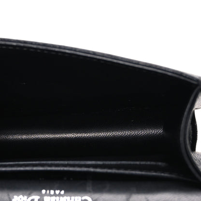 Lambskin Baby Diorama Flap Bag Black