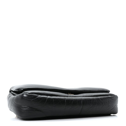Lambskin Mini GG Milano Top Handle Shoulder Bag Black