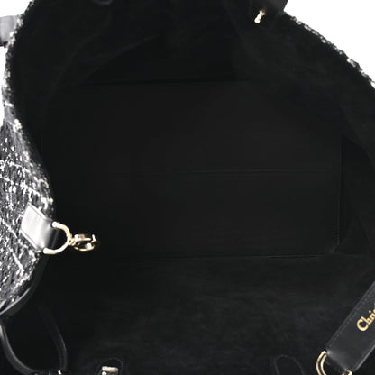 Tweed Cannage Large Toujours Black White