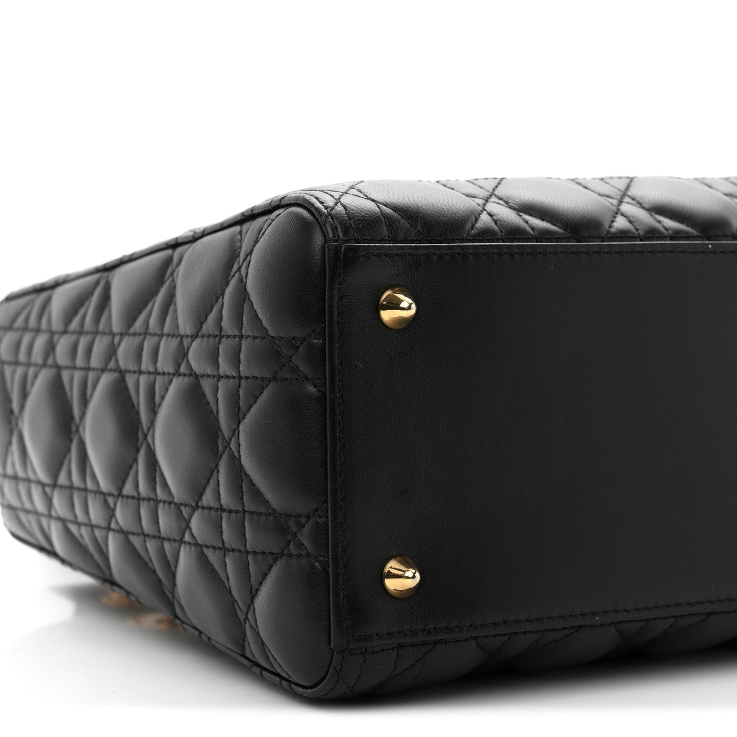 Lambskin Cannage Medium Lady Dior Black