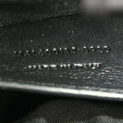 Grain De Poudre Textured Mixed Matelasse Triquilt Medium Monogram Satchel Black