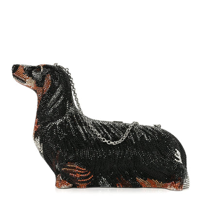 Crystal Romeo Dachshund Minaudiere Clutch