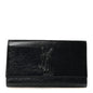 Textured Patent Monogram Large Belle De Jour Clutch Black
