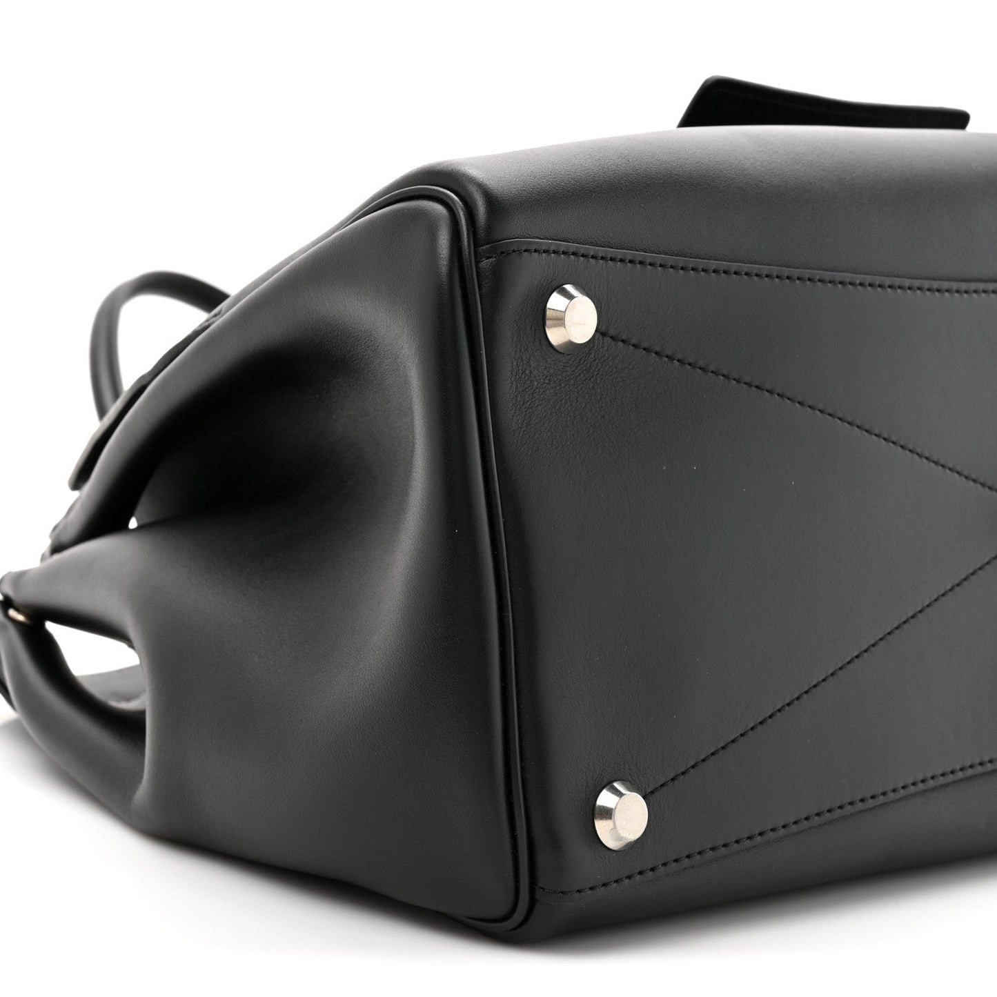 Smooth Calfskin Medium Bel Air Carry All Bag Black
