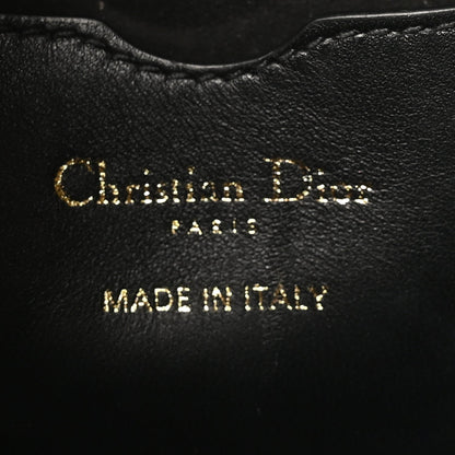 Lambskin Cannage Small Dior Vibe Hobo Bag Black