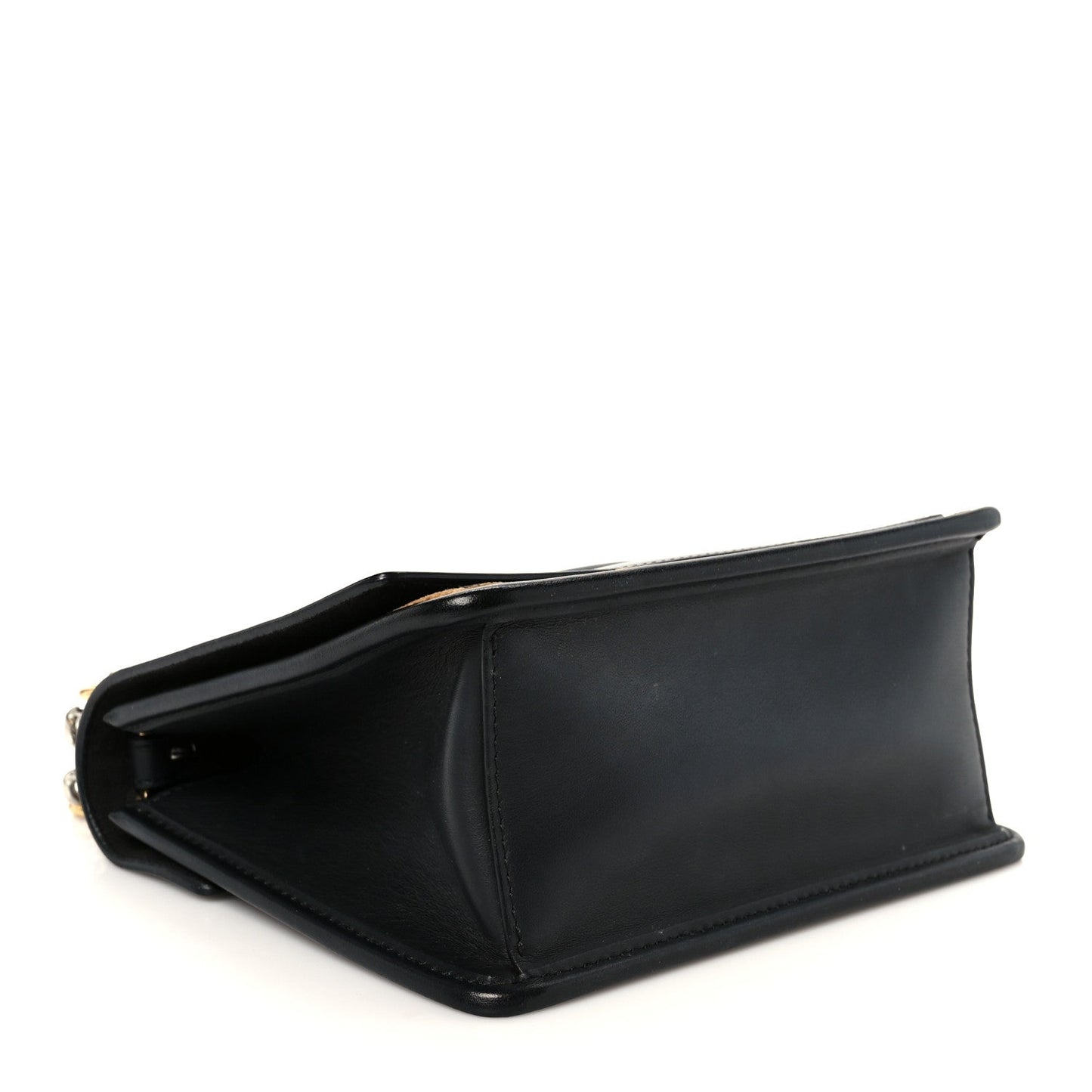 Vitello Century Velvet F is Fendi FF Small Kan I Shoulder Bag Black Tobacco