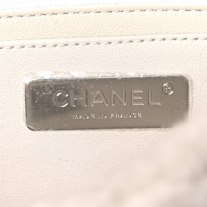 Wool Shearling Medium Single Flap White Black