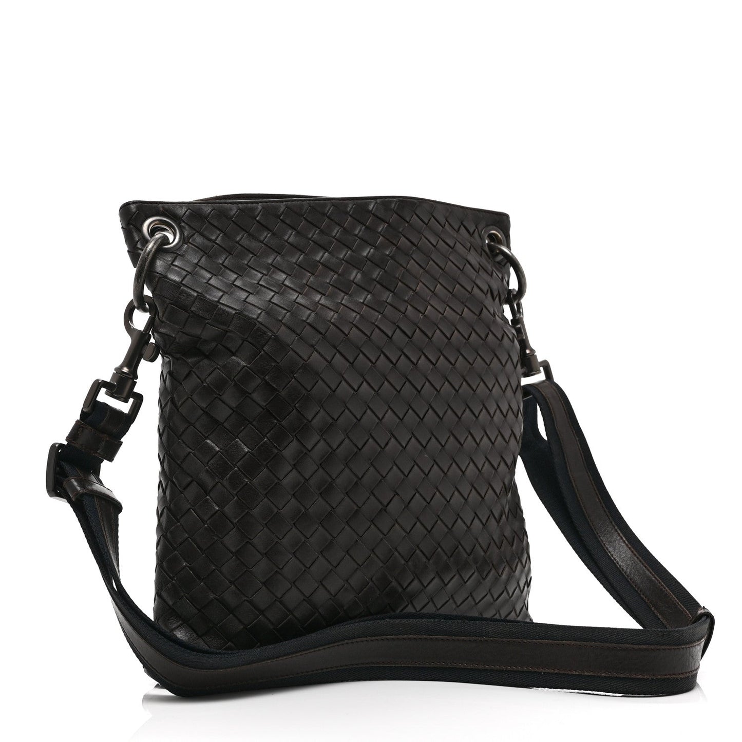 Nappa Intrecciato VN Crossbody Messenger Bag Brown