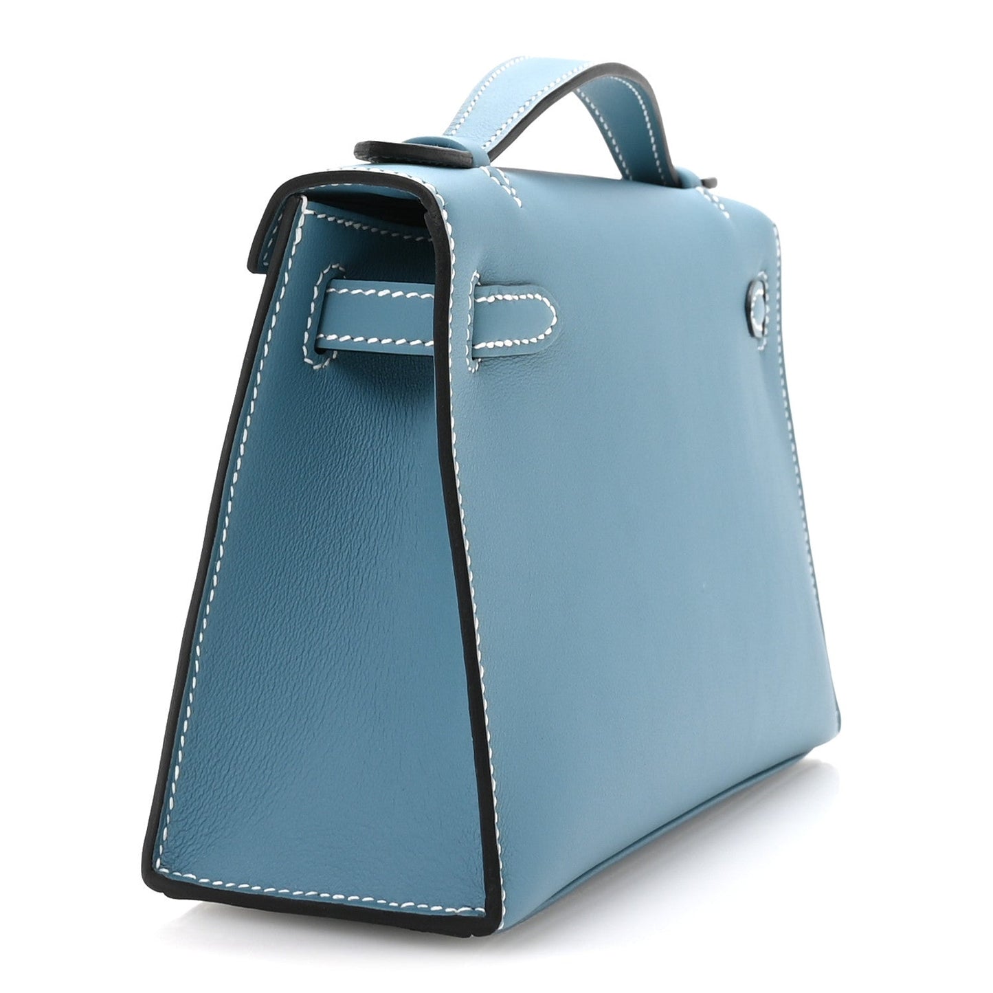Swift Kelly Pochette Clutch Blue Jean