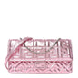 Metallic Nappa Matisse FF Embossed Wallet On Chain Rosa