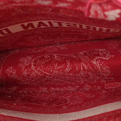 Canvas Embroidered Medium Dioriviera Toile De Jouy Book Tote Raspberry