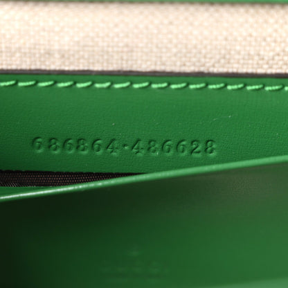 Boarded Dyana Lux Calfskin Mini Bamboo 1947 Top Handle Bag Spring Green