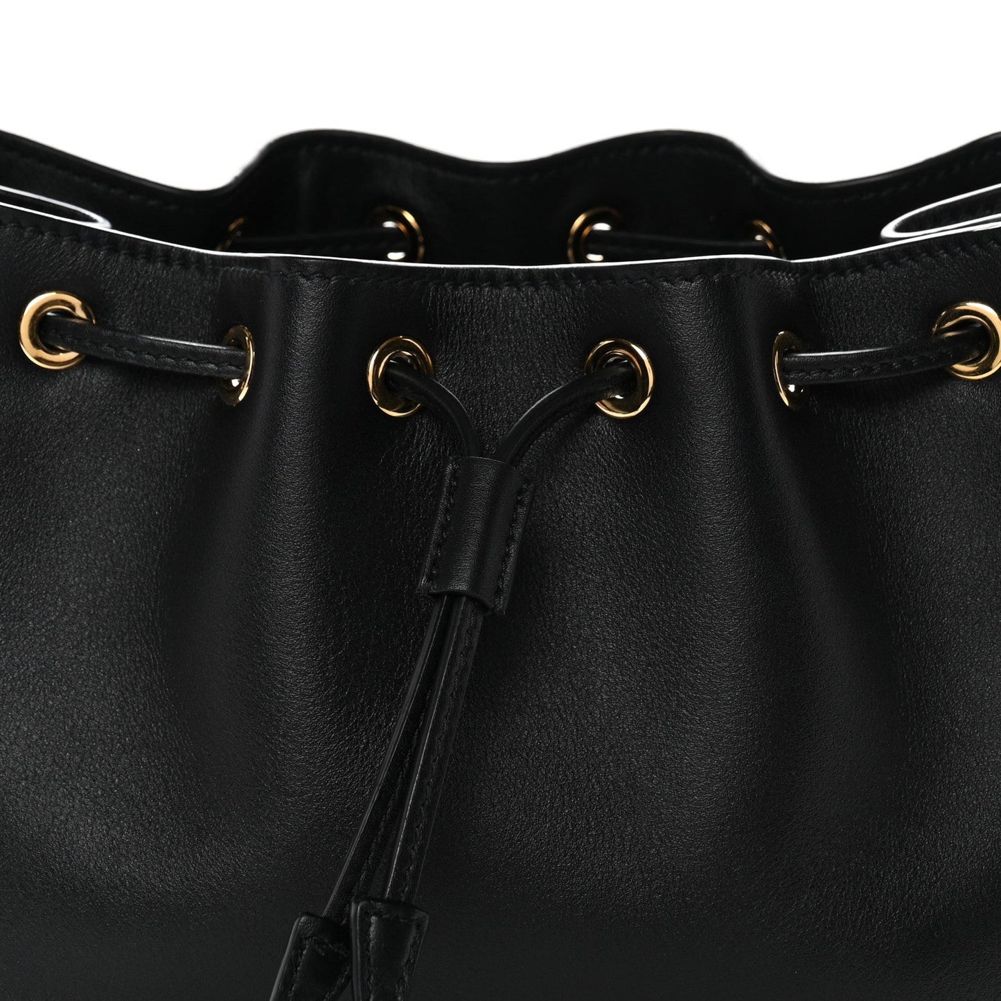 Soft Calfskin Mini Darling Bucket Bag Black