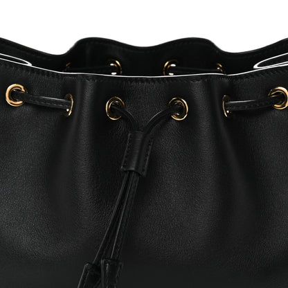 Soft Calfskin Mini Darling Bucket Bag Black