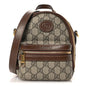 GG Supreme Monogram Azalea Calfskin Retro Interlocking G Multi-Function Bag Beige Ebony Brown Sugar