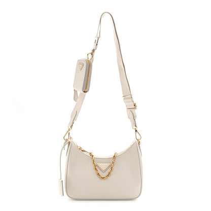 Saffiano Re-Edition 2005 Shoulder Bag White