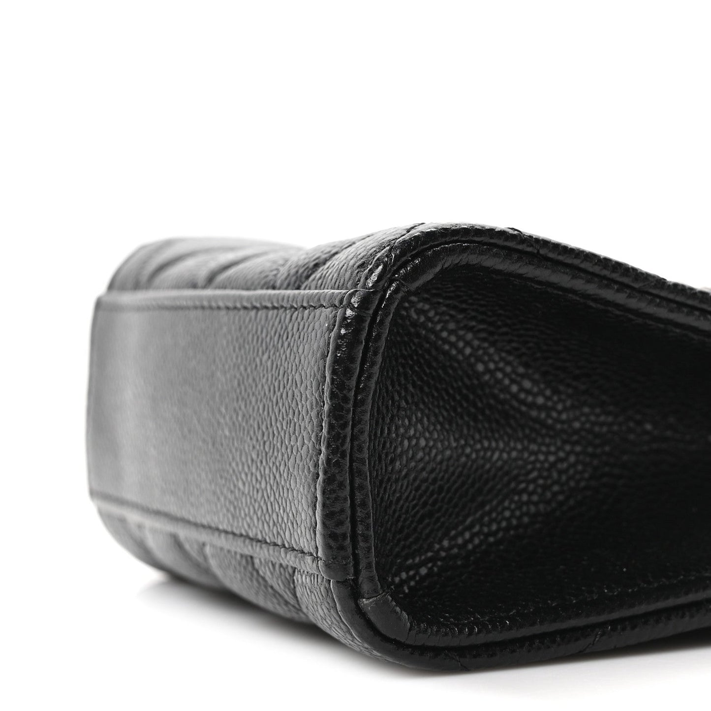 Caviar Quilted Classic Phone Holder Black