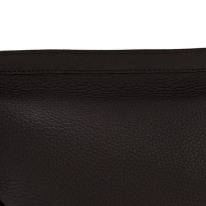 Grained Calfskin Small Slouchy Banana Bag Aubergine