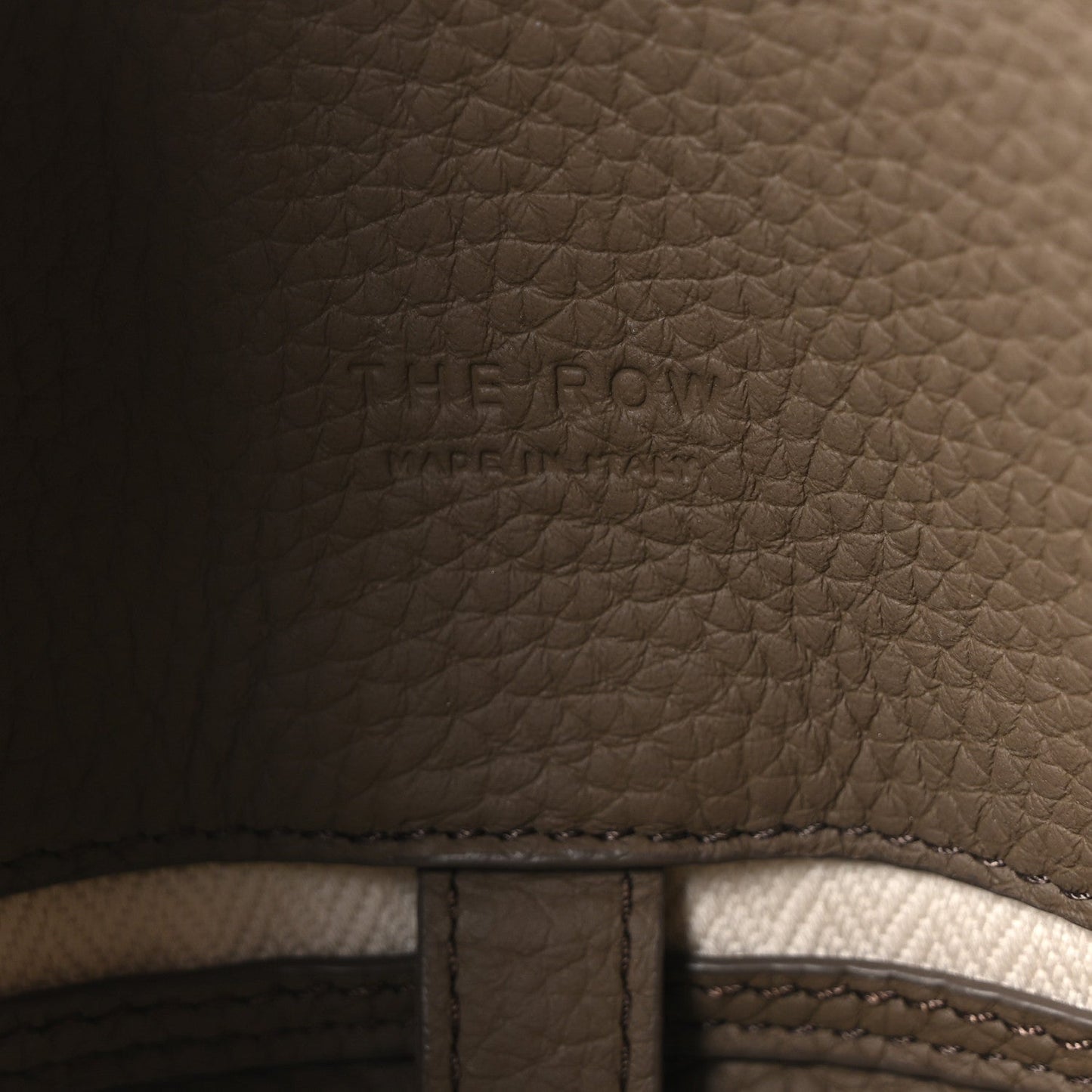 Matte Grained Calfskin Soft Margaux 12 Dark Taupe