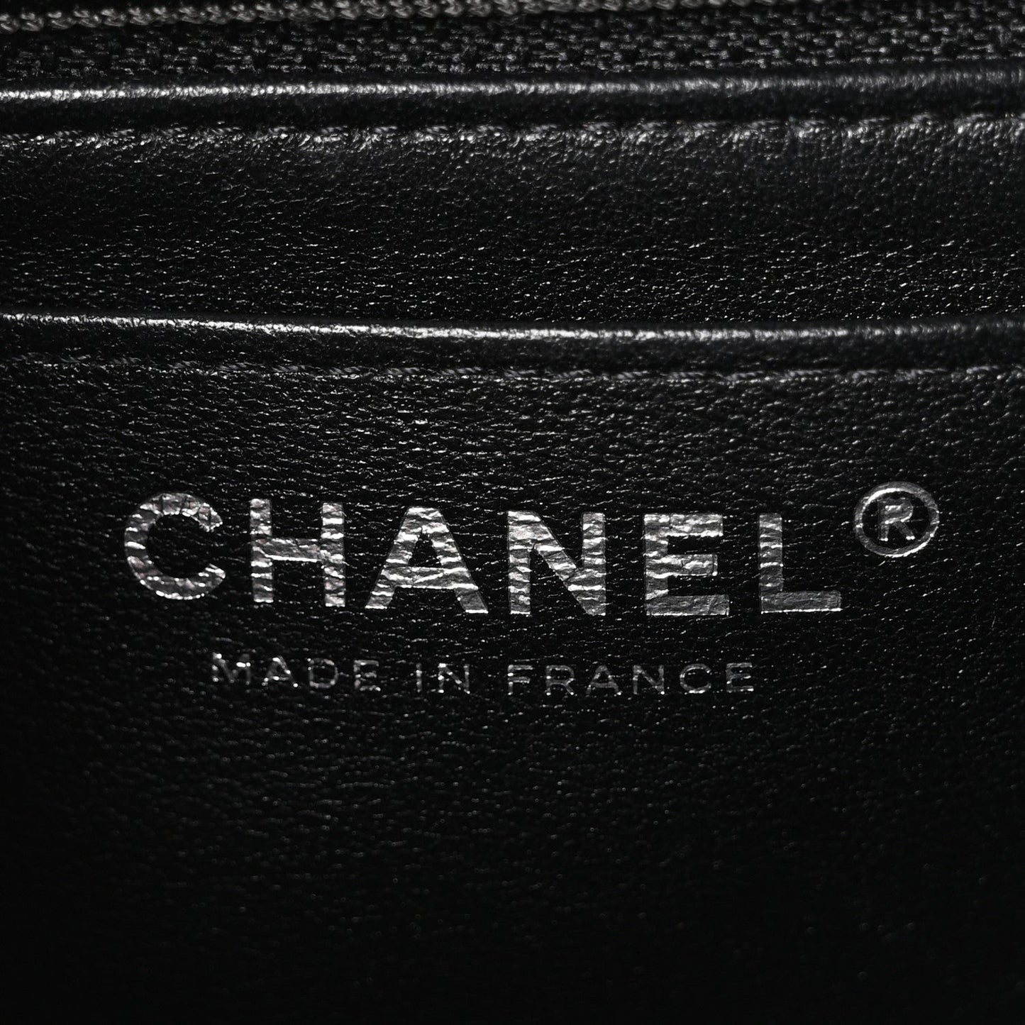 Lambskin Quilted Mini Rectangular Flap Black