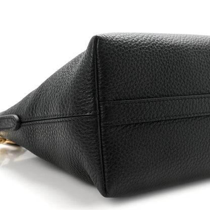 Vitello Daino Small Tote Black