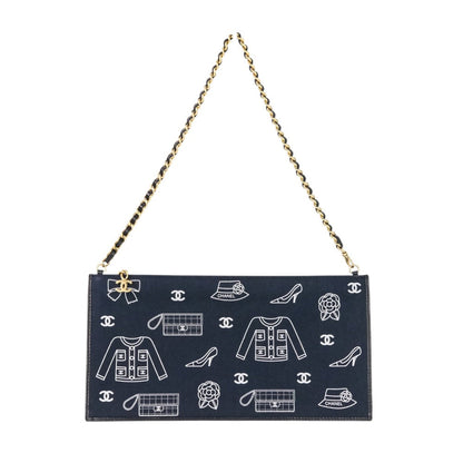 Chanel Icon Line Canvas Leather Shoulder Bag