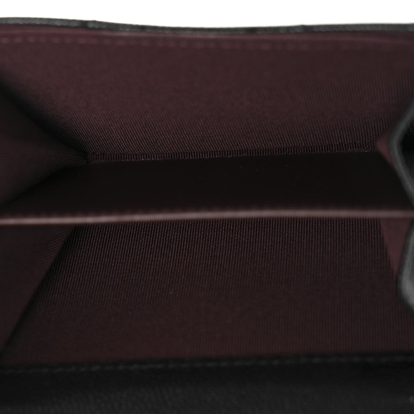 Caviar Quilted Flap Card Holder On Chain Black