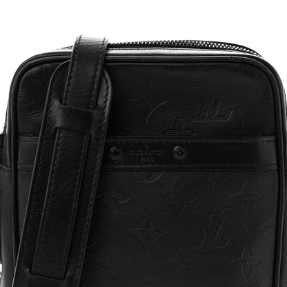 Calfskin Monogram Shadow Danube PM Black