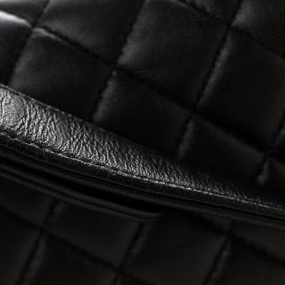 Lambskin Quilted New Medium Boy Flap Black