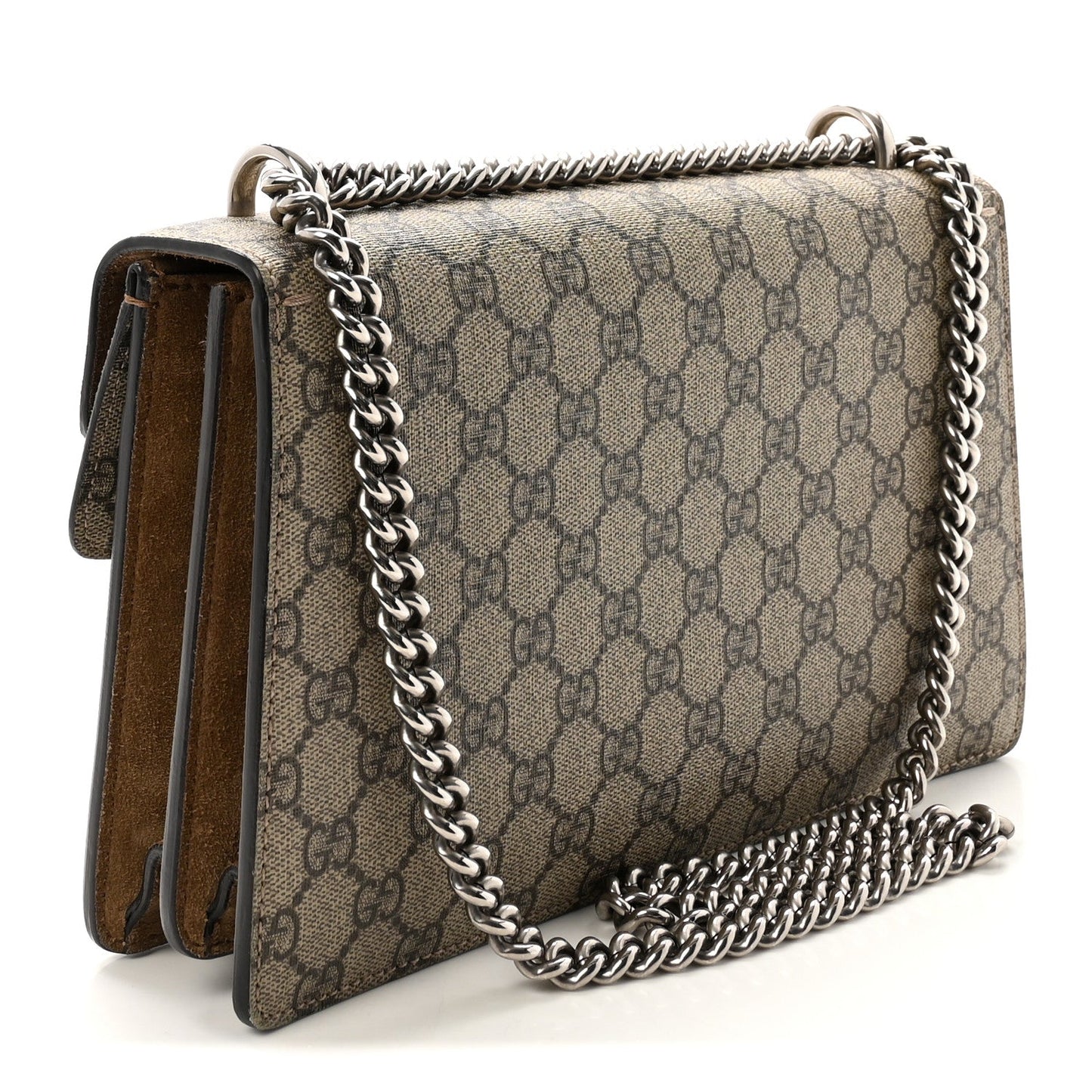GG Supreme Monogram Small Dionysus Shoulder Bag Taupe