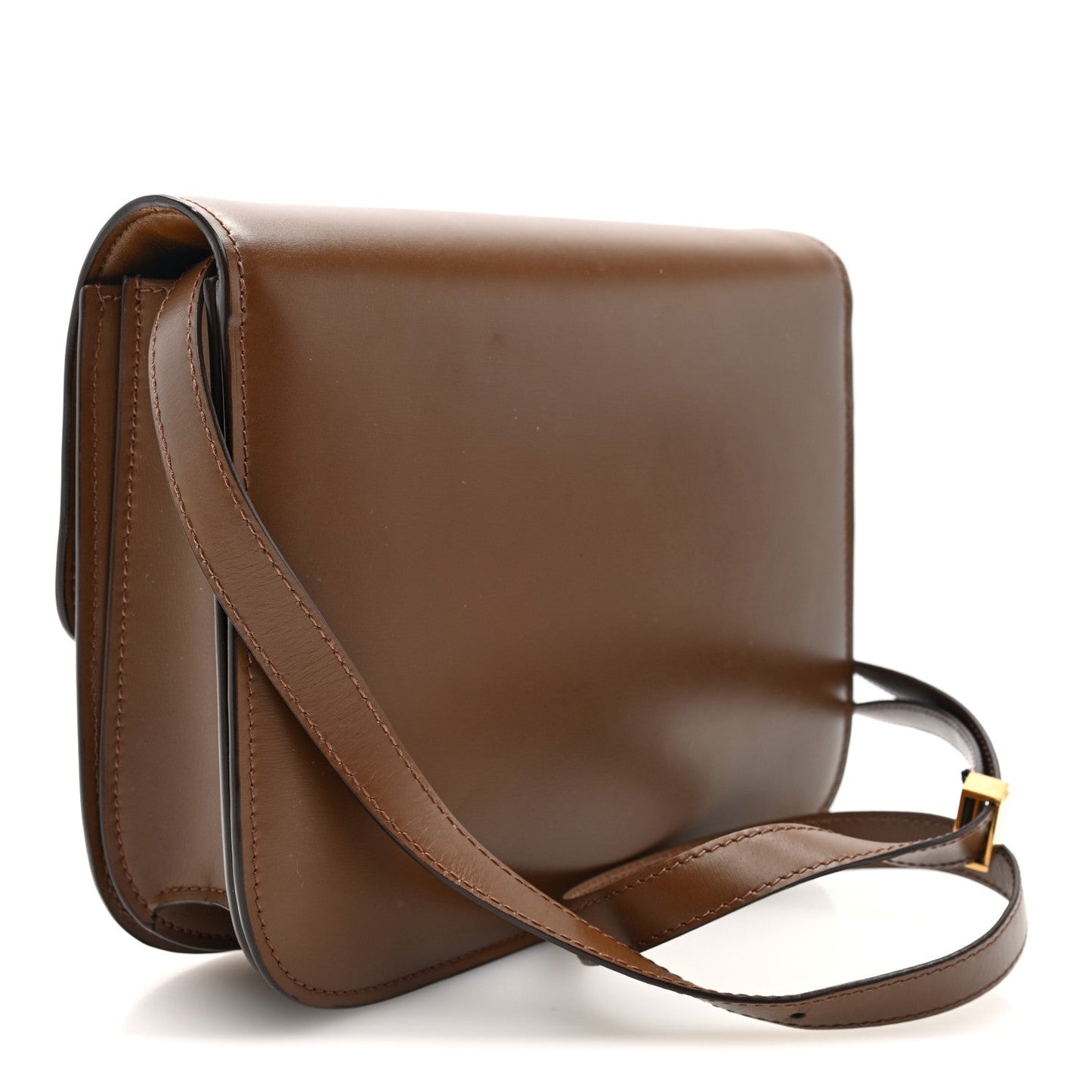 Box Calfskin Medium Classic Box Flap Bag Camel