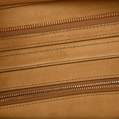 Suede Calfskin Medium New Luggage Beige
