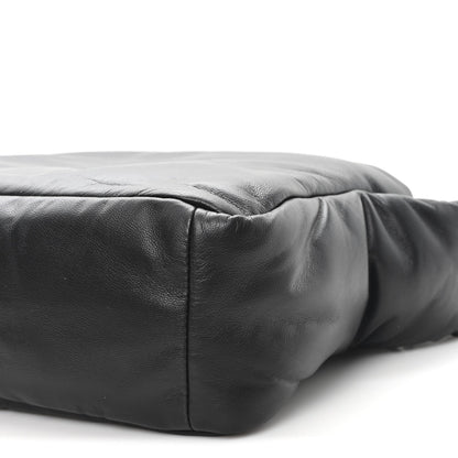 Lambskin Small Ryan Puffer Bag Black