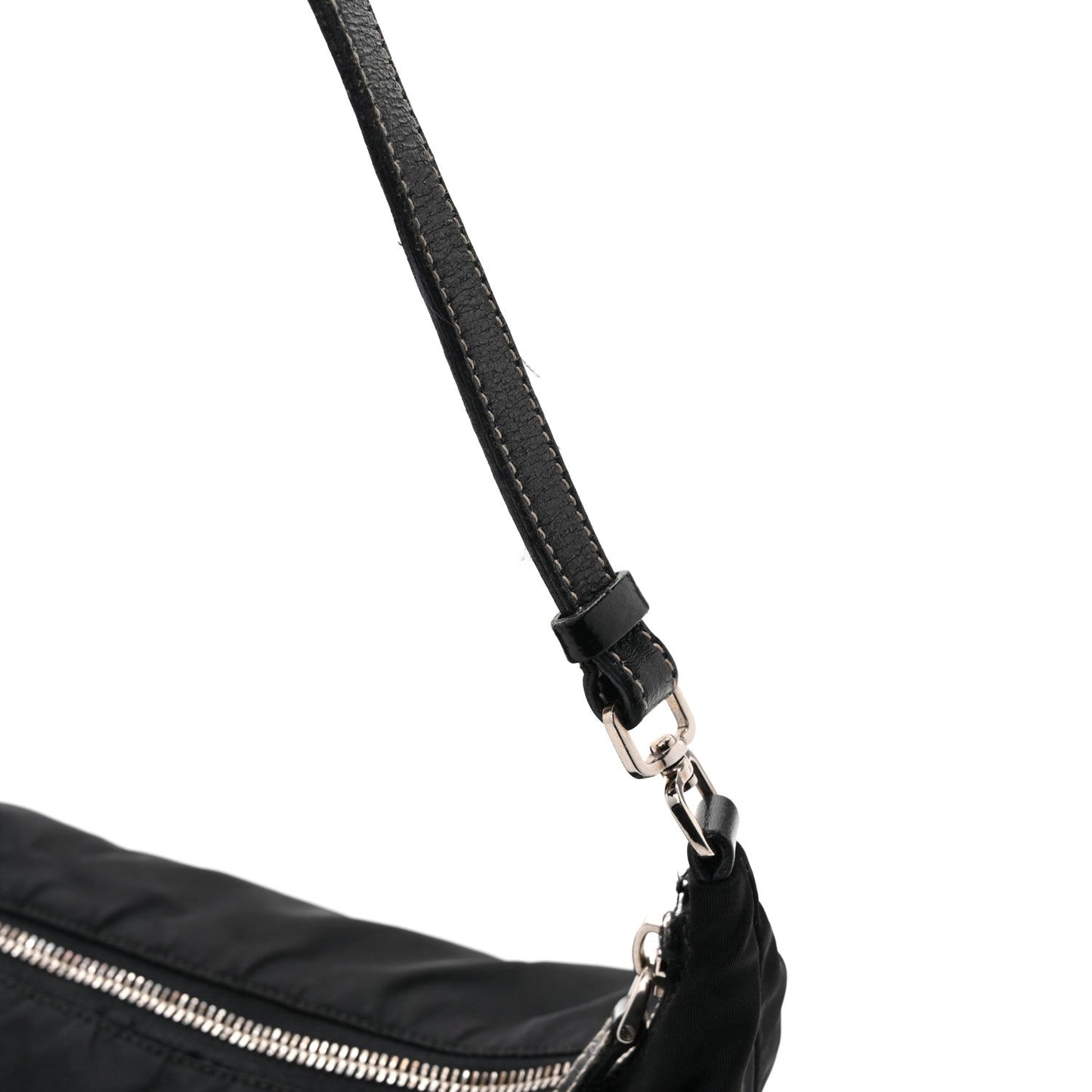 Tessuto Nylon Pochette Bag Black