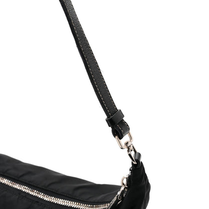 Tessuto Nylon Pochette Bag Black