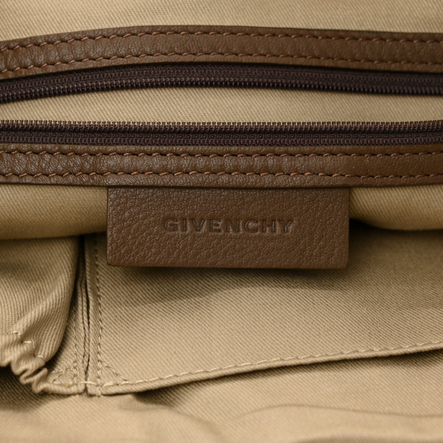 Calfskin Double Handles Hobo Brown