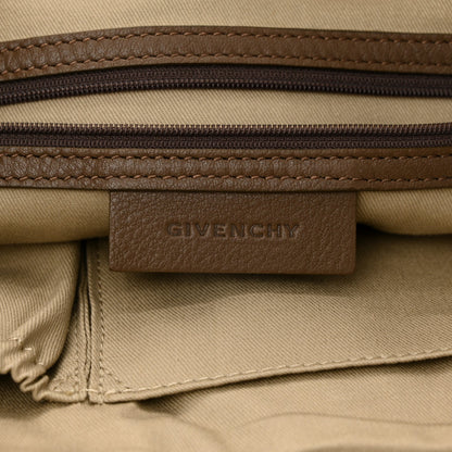 Calfskin Double Handles Hobo Brown