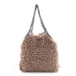 Wool Fur Small Falabella Tote Pink