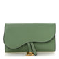 Goatskin Saddle Long Wallet Queen Mint